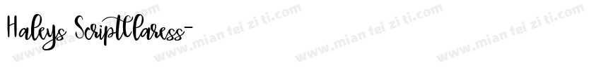 Haleys ScriptClaress字体转换